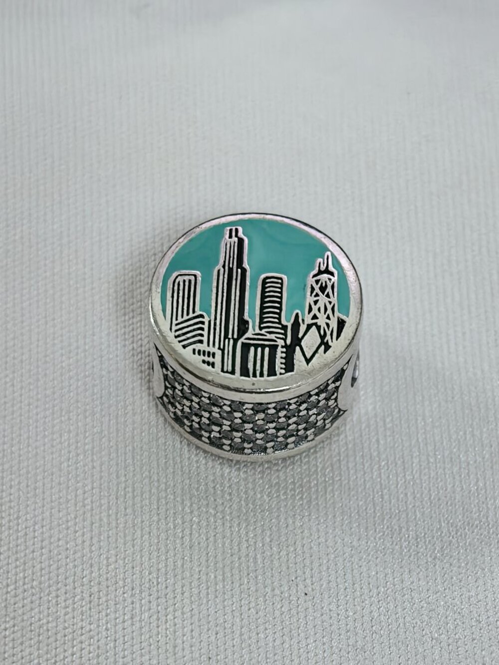 Pandora Chicago Exclusive Charm Pendant, S925 Silver Jewelry